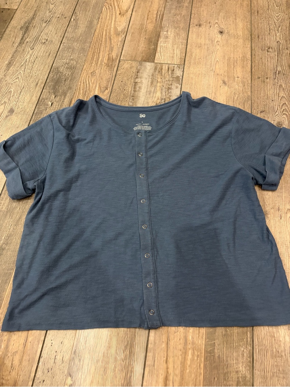 Women’s SO Button Up Short Sleeve Shirt